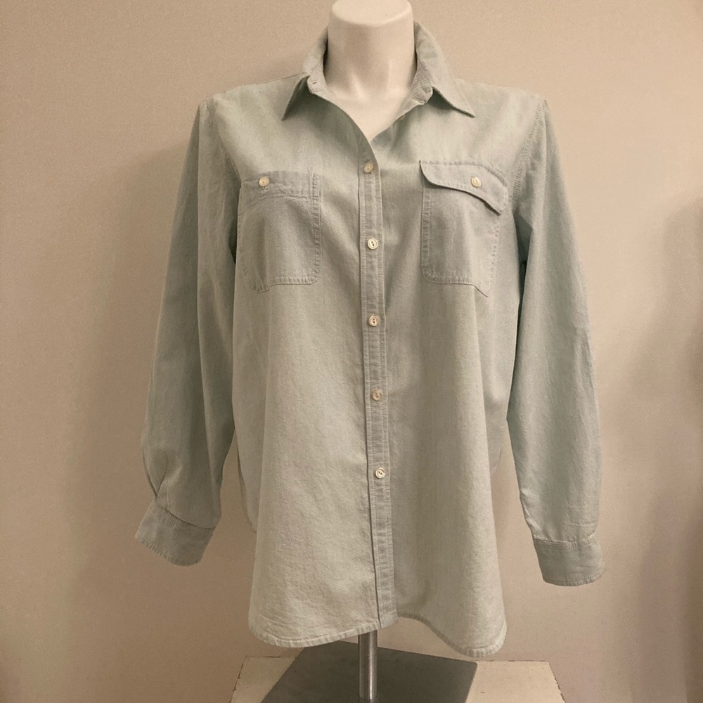 Lauren Ralph Lauren lightweight Chambray top 1X
